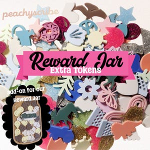 Custom Star Jar Reward Tokens: Positive Behavior Tracker Charms, Add on option for set of Personalized reward tracking, Extra Tokens pack