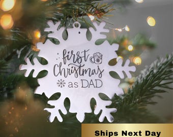 Personalized Engraved Snowflake Ornament, 2025 Family Christmas Tree Ornament, Custom Family Christmas Ornament, Engraved Family Ornament