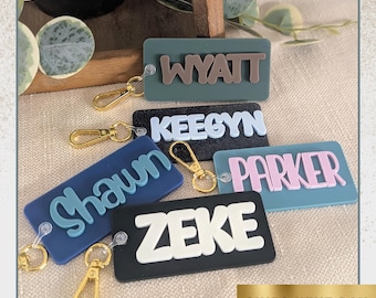 Personalized Sports Bag Tag, Custom Name Tag for Backpacks, Gym Bags & Equipment Bags, Team Gift, Coach Gift, Teacher Gift, Kids Name Tag