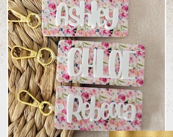 Personalized Diaper Bag Tag | Baby Name Tag | Custom Baby Shower Gift | Stroller Tag | Nursery Colors | Personalized Baby Gift