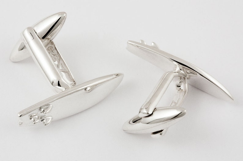 Cufflinks Surfboard Sterling Silver Handcrafted Etsy