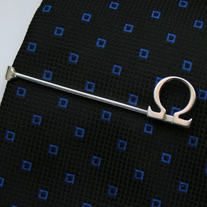 Omega Tie Bar Clip, Sterling Silver, Handcrafted