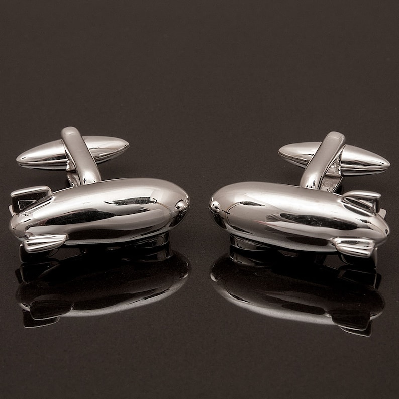 handcrafted Zeppelin Cufflinks Sterling Silver