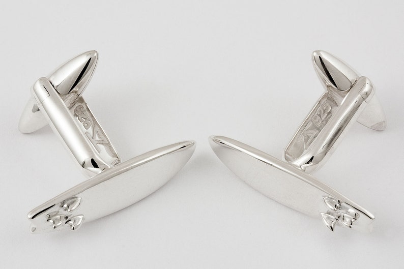 Cufflinks Surfboard Sterling Silver Handcrafted Etsy