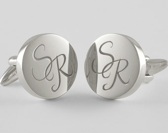 Castilla-La Mancha Sterling Silver Flag Cufflinks in Engraved Personalised Box Castilla-La Mancha Sterling Silver Flag Cufflinks in Engraved Personalised Box