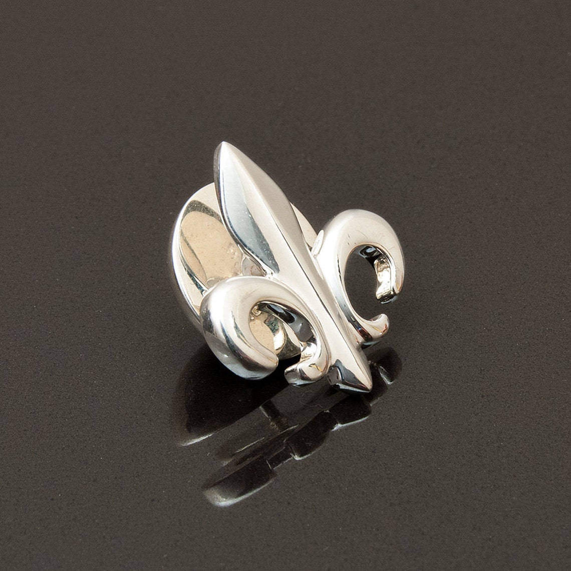 Fleur De Lis Lapel Pin Sterling Silver Handcrafted Etsy