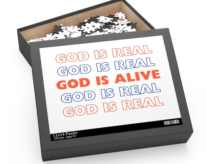 Puzzle (120, 252, 500-Piece) God is real , God is alive