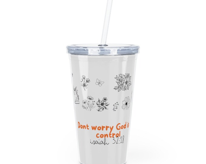 Plastic Tumbler with Straw that are charming and useful to hold any drink .