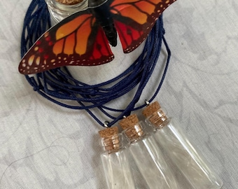 Milkweed Fluff Pendant, Natural Curiosity Jar, Terrarium Necklace