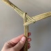 Triple Armed Brigid’s Cross, Handwoven Altar Decoration, Plant Weaving