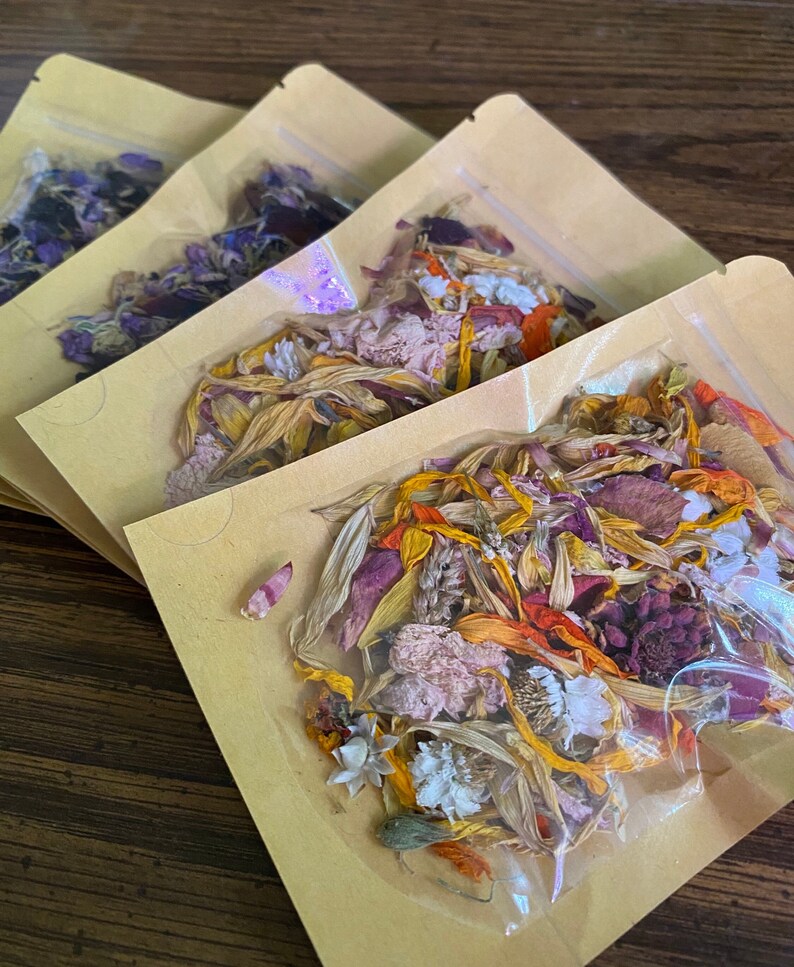 Flower Confetti, Sustainable Dried Flowers, Loose Flowers and Petals for Crafts image 5