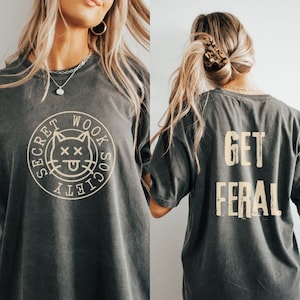 Music Festival Shirt Women&#39;s, Rave Outfit, Get Feral, EDM T-shirt