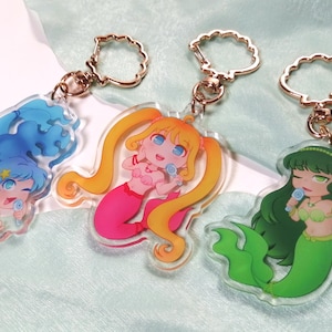 Mermaid Melody Acryl Schlüsselanhänger