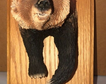 Karl Lansing Hand Cast BEAR Head Wall Mount Wildlife Art Sculpture Moose Lodge