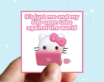 Paquete de pegatinas de memes – Serie Bolsa Misteriosa Cutecore 02 – Set de 10 pegatinas coleccionables con purpurina