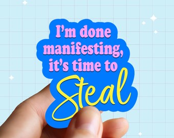 Paquete de pegatinas divertidas: juego de 3 pegatinas impermeables con humor caótico – Regalo para chicas malas