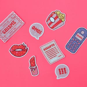 Ensemble d'autocollants Chismosa - Stickers latina humoristiques pour ordinateur portable, téléphone et agenda - Cadeau girly amusant