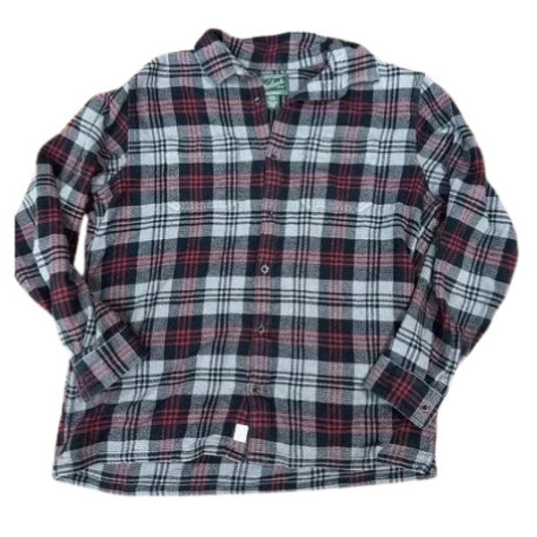 Woolrich Flannel Shirt Mens Xlarge Wool Blend Long Sleeve Button Down