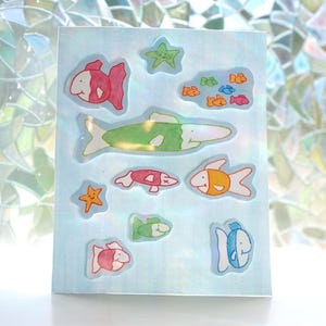Funky Fish Waterproof Sticker Set