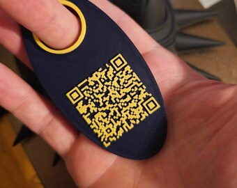 Schnell QR Code Karte Schlüsselanhänger und Fidget