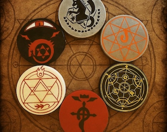 Full set of 6 FMA can caps