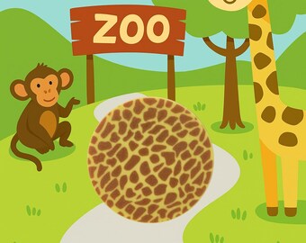 Giraffe Print can cap
