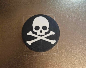 Skull and Bones Can Cover or choose 4 inch coaster variation