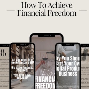 Cómo alcanzar la libertad financiera / Guía digital / Producto DFY / Derechos de reventa / Ingresos pasivos / Inicie su propio negocio