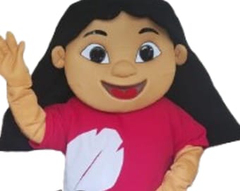 FREE SHIPPING - Island Girl Lilo Mascot costume for Events Children Party - Ships From Peru