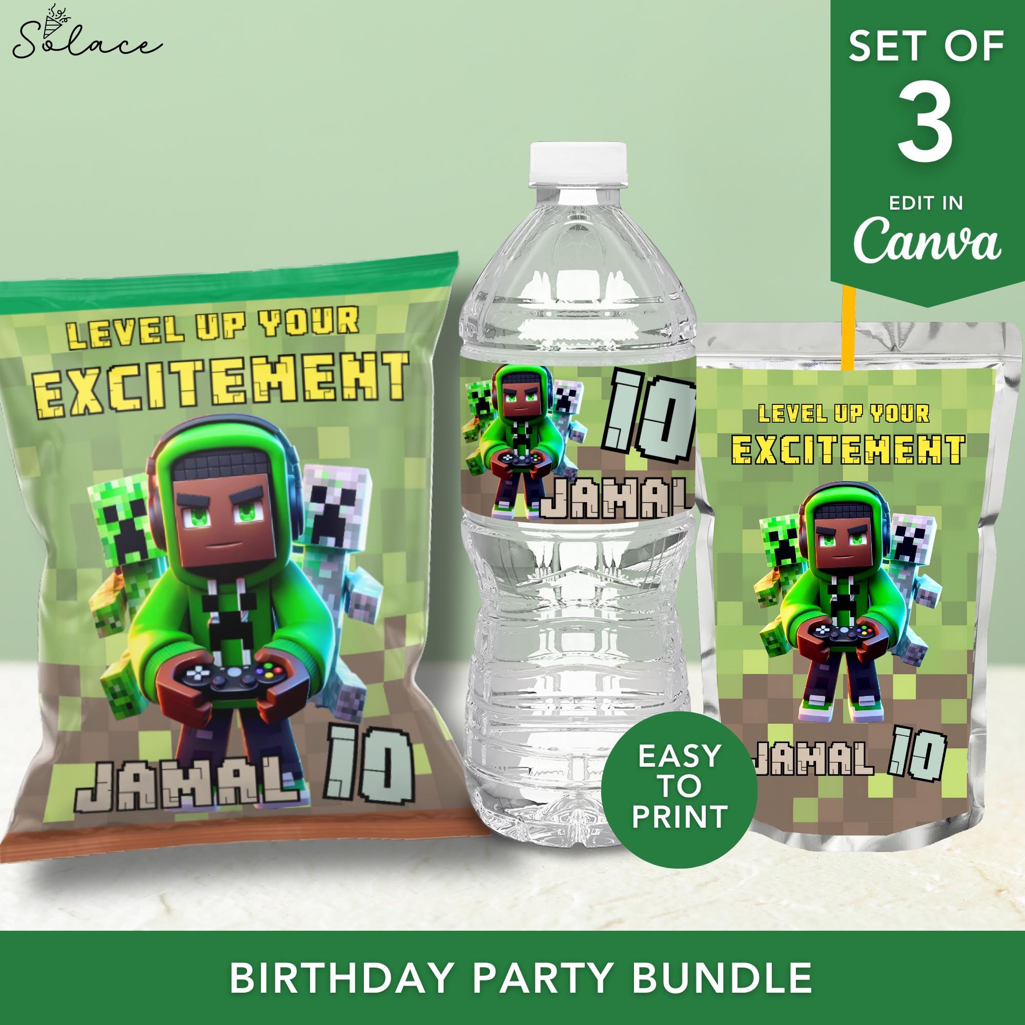 Minecrafter DIY Party Bundle (Digital)