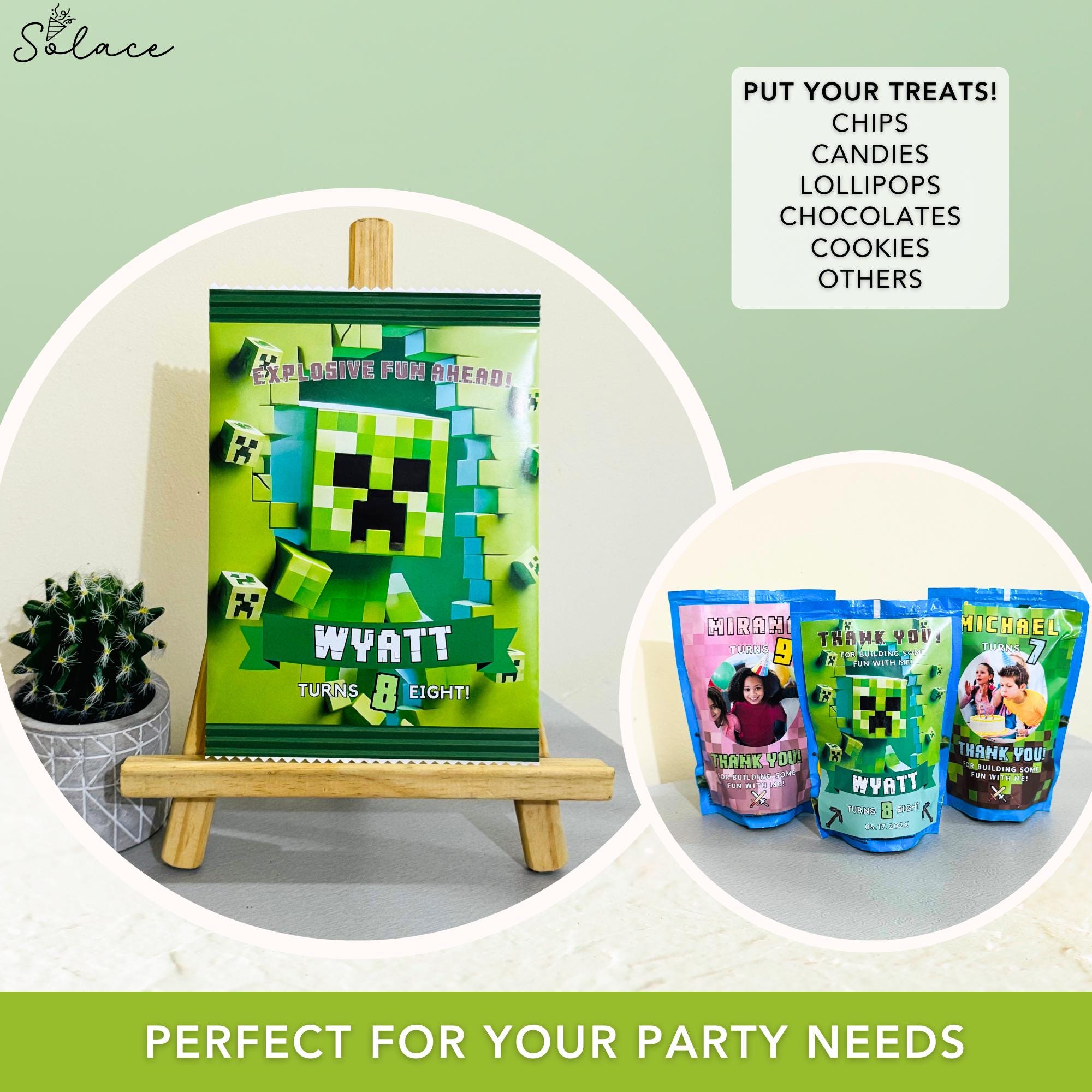 Minecrafter Party Favor Set (DIY Printables)