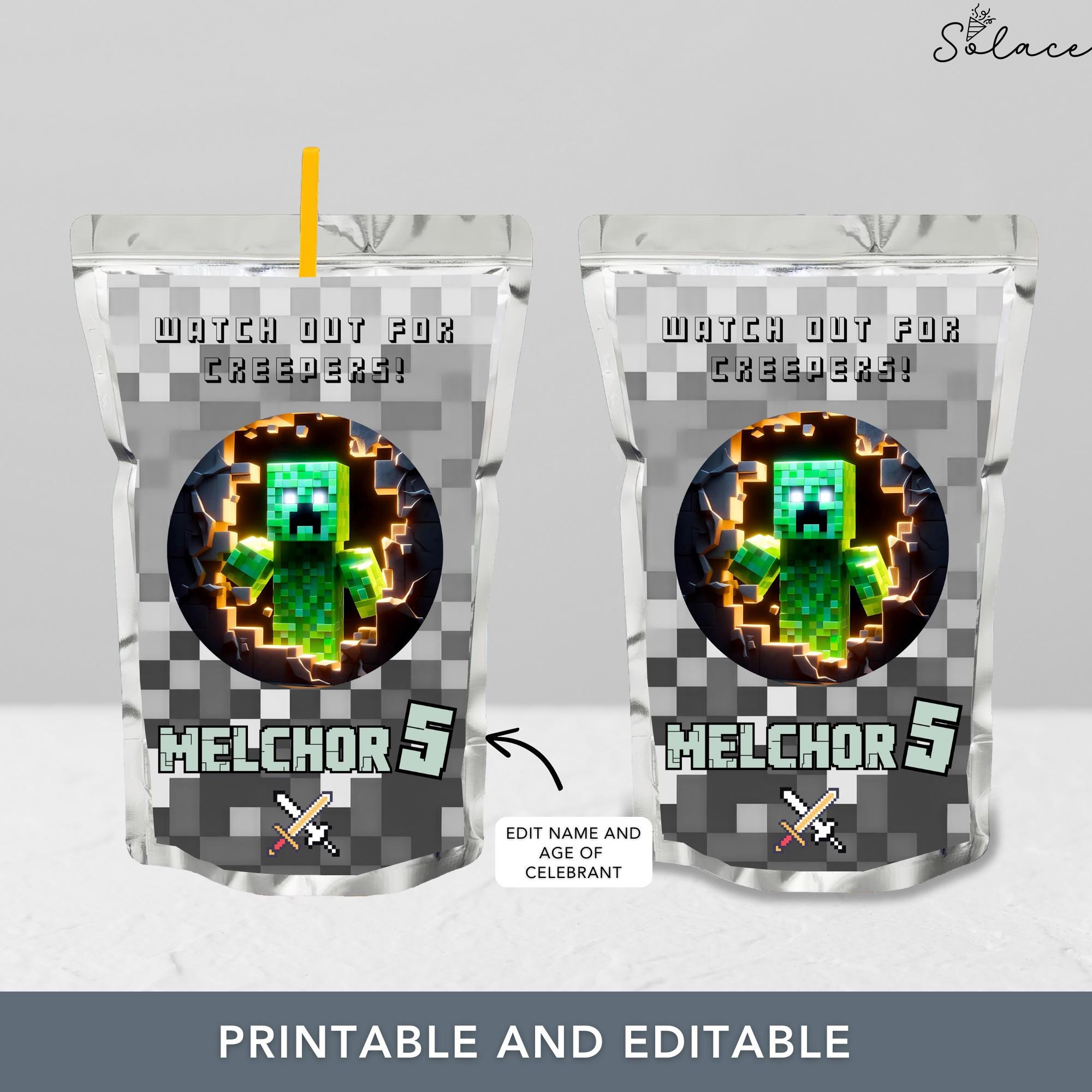 Capri Sun Gamer Labels