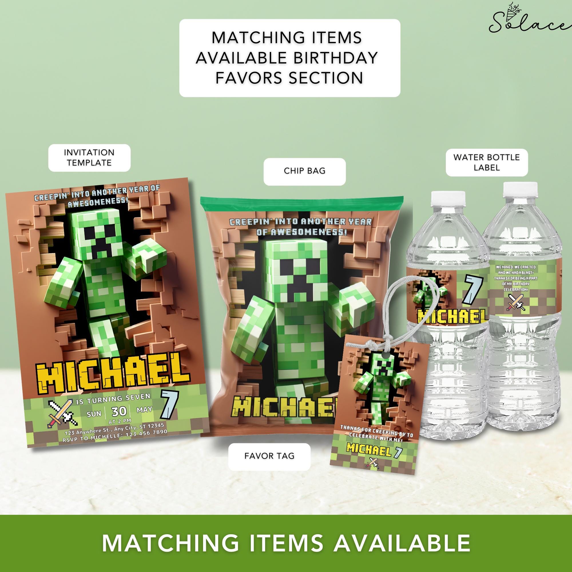 Block Style Drink Tags