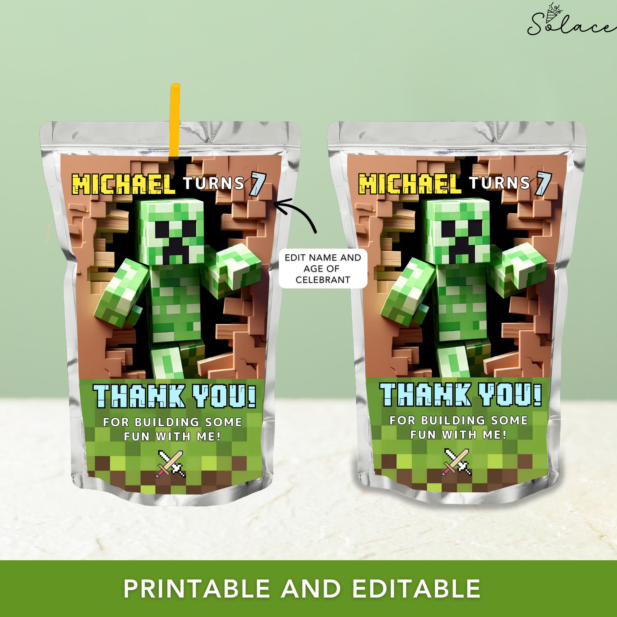 Block Style Drink Tags