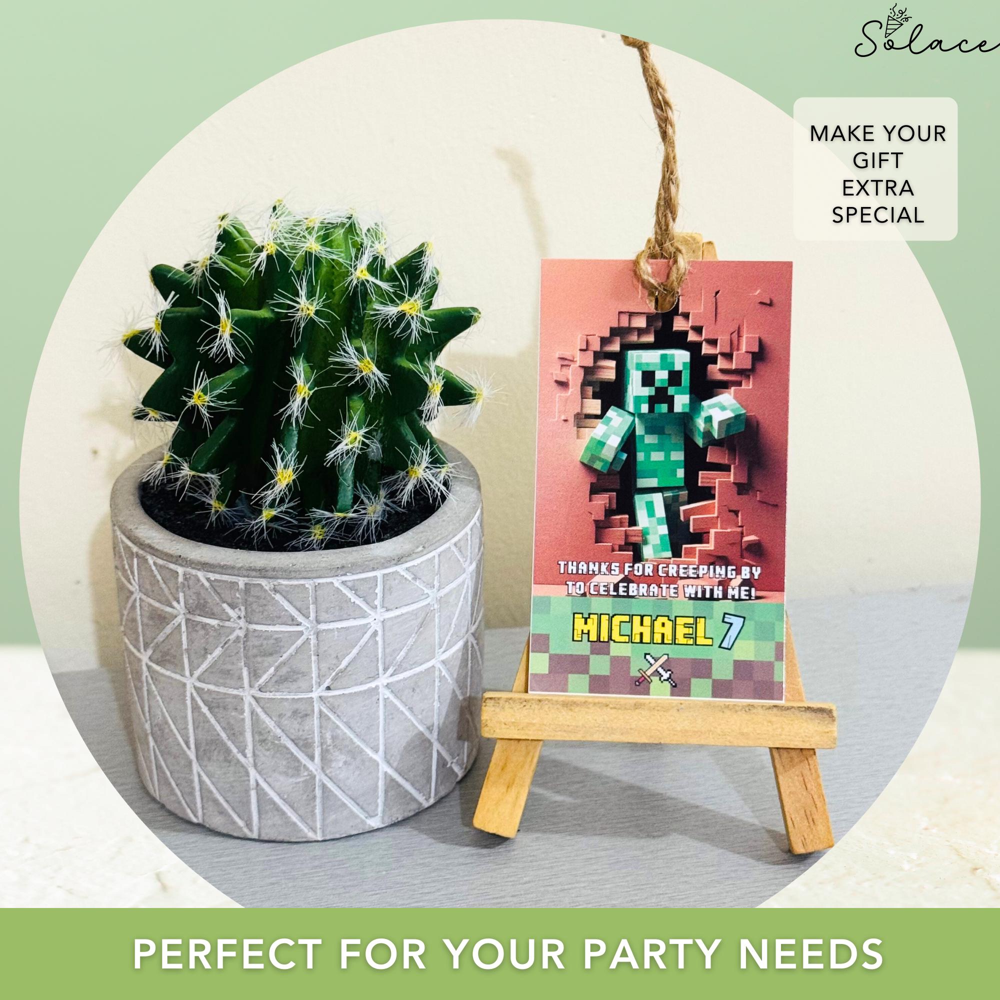 Editable Minecrafter Favor Tag Template