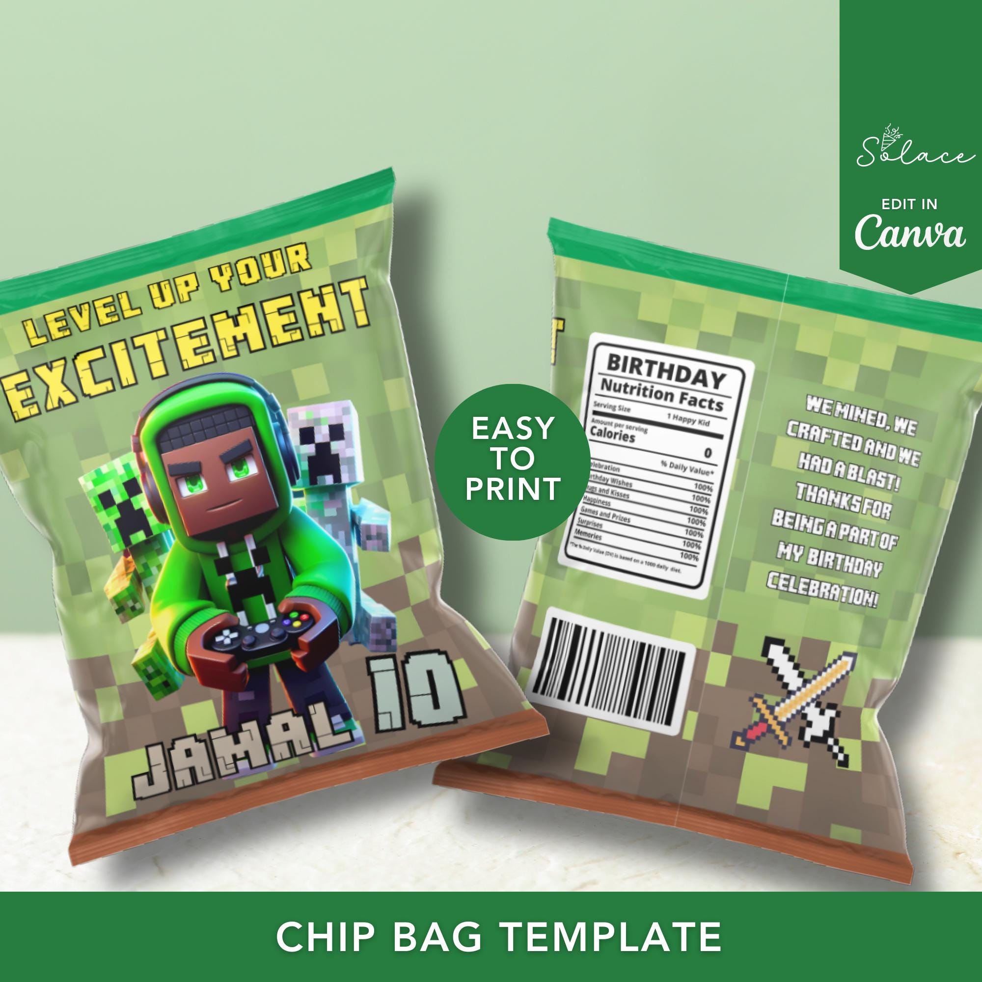 Party Favor Snack Wrapper