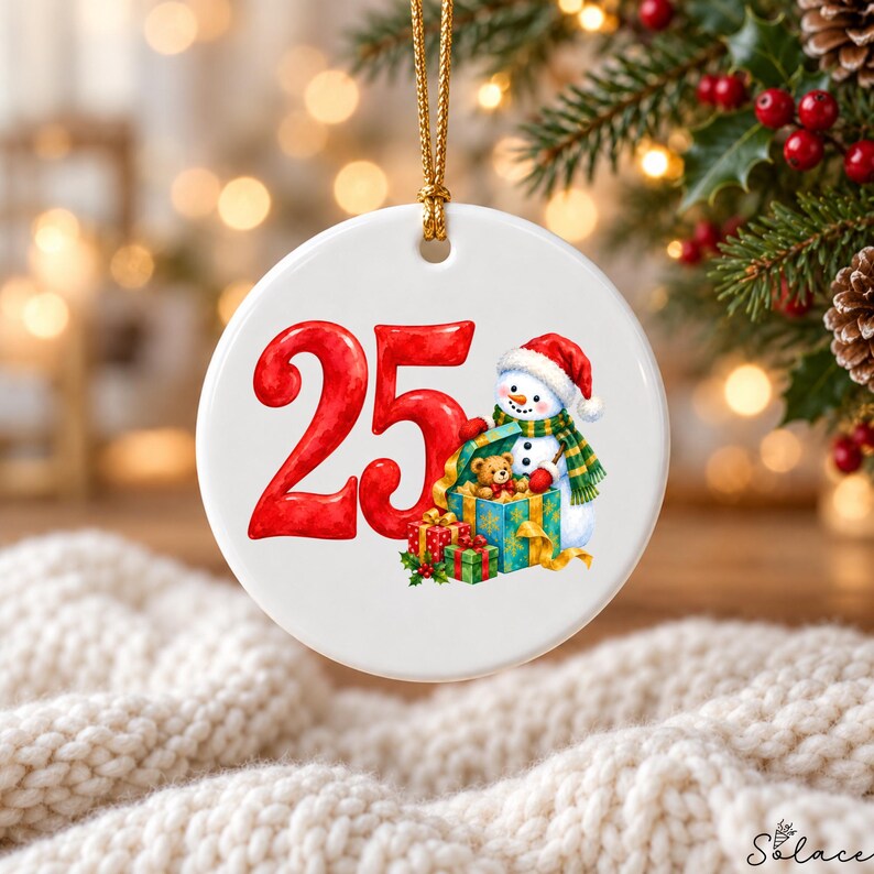Advent Calendar Numbers Clipart Bundle, Snowman Christmas Countdown ...