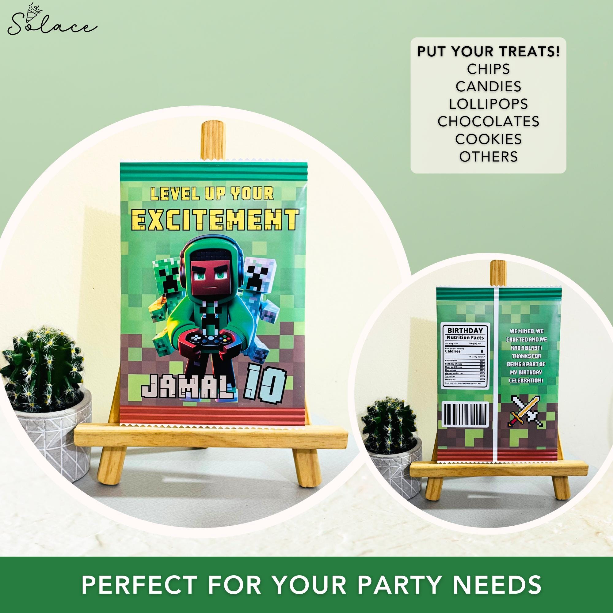 Party Favor Snack Wrapper