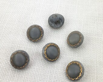 2 Buttons Per Order Large Metal Splat Pattern Button Gray Tone Metal Shank Button in Irregular Shape Big Non-Traditional Buttons
