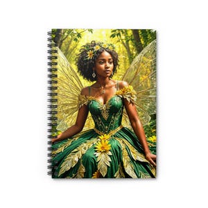 Enchanted Spring Fairy Spiral Notebook - Perfect for Journaling, Note-taking, Gifts for Fairy Lovers, Fantasy Decor, Eco-Friendly Stationery