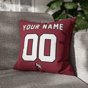 Arizona Football Personalized Name & Number Pillowcase, Cushion, Football, Gift for Dad, Man Cave, Father&#39;s Day, Gift for Mom, Xmas Gift
