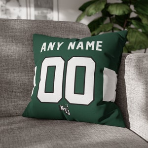New York Football Personalized Name & Number Pillowcase, Cushion, Football, Gift for Dad, Man Cave, Father&#39;s Day, Gift for Mom, Xmas Gift