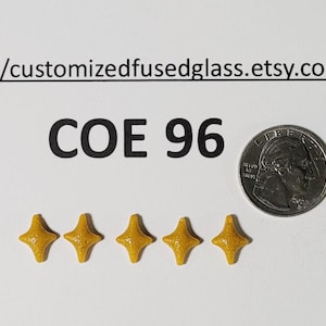 COE 96 Diamond Shapes/ 5 Stück/ Freeze and Fuse Glass