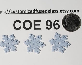 COE 96 Snowflakes/ 3 item bundle/ Freeze and Fuse Glass