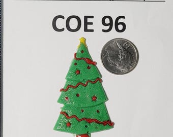 COE 96 Christmas Tree/ Freeze and Fuse Glass