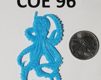 COE 96 Detailed Octopus/ Freeze and Fuse Glass