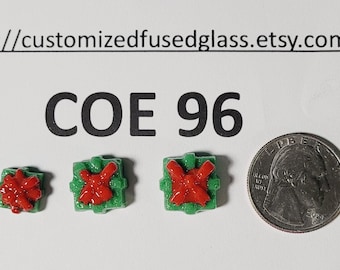 COE 96 Christmas Gift Packages / 3 Item Bundle/ Freeze and Fuse  Glass