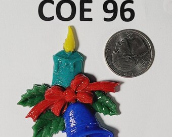 COE 96 Extra Large Christmas Bell/ Freeze and Fuse Glass