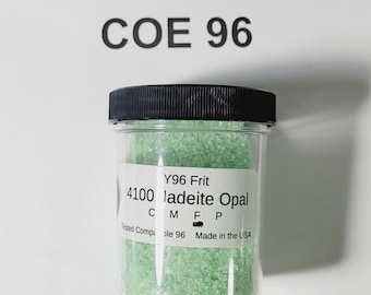 COE 96 Jadeite Green Fine  Frit 4oz.