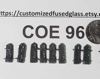 COE 96 Gray Fence Posts / Freeze and Fuse Glass